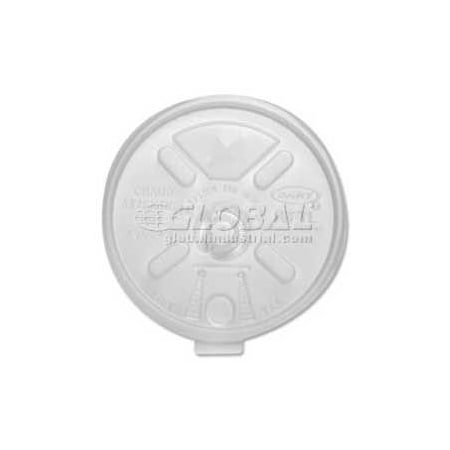 Dart Dart Lids For Styrofoam Cups, Lift-N-Lock Fold Tab, 16 Oz., 1,000/Carton, White DRC16FTLS